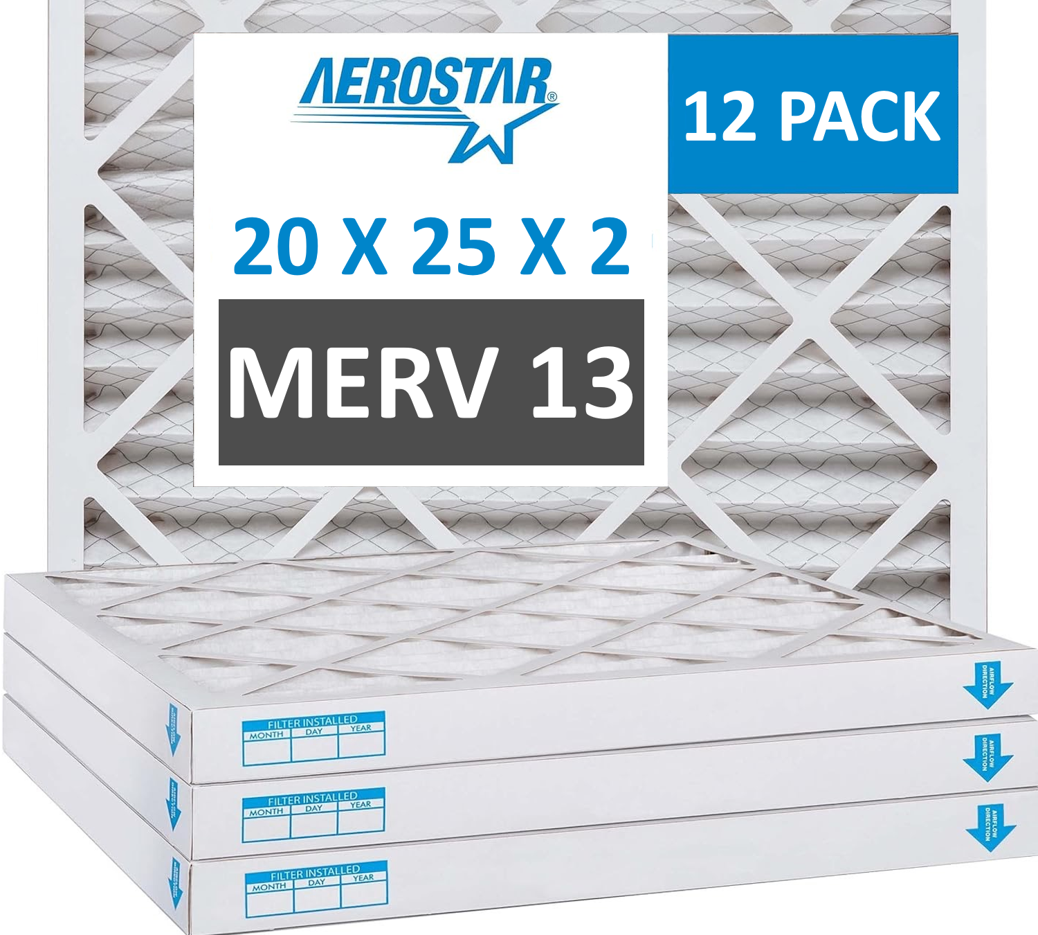 Filtres de fournaise de 2 po - Paquet de 12