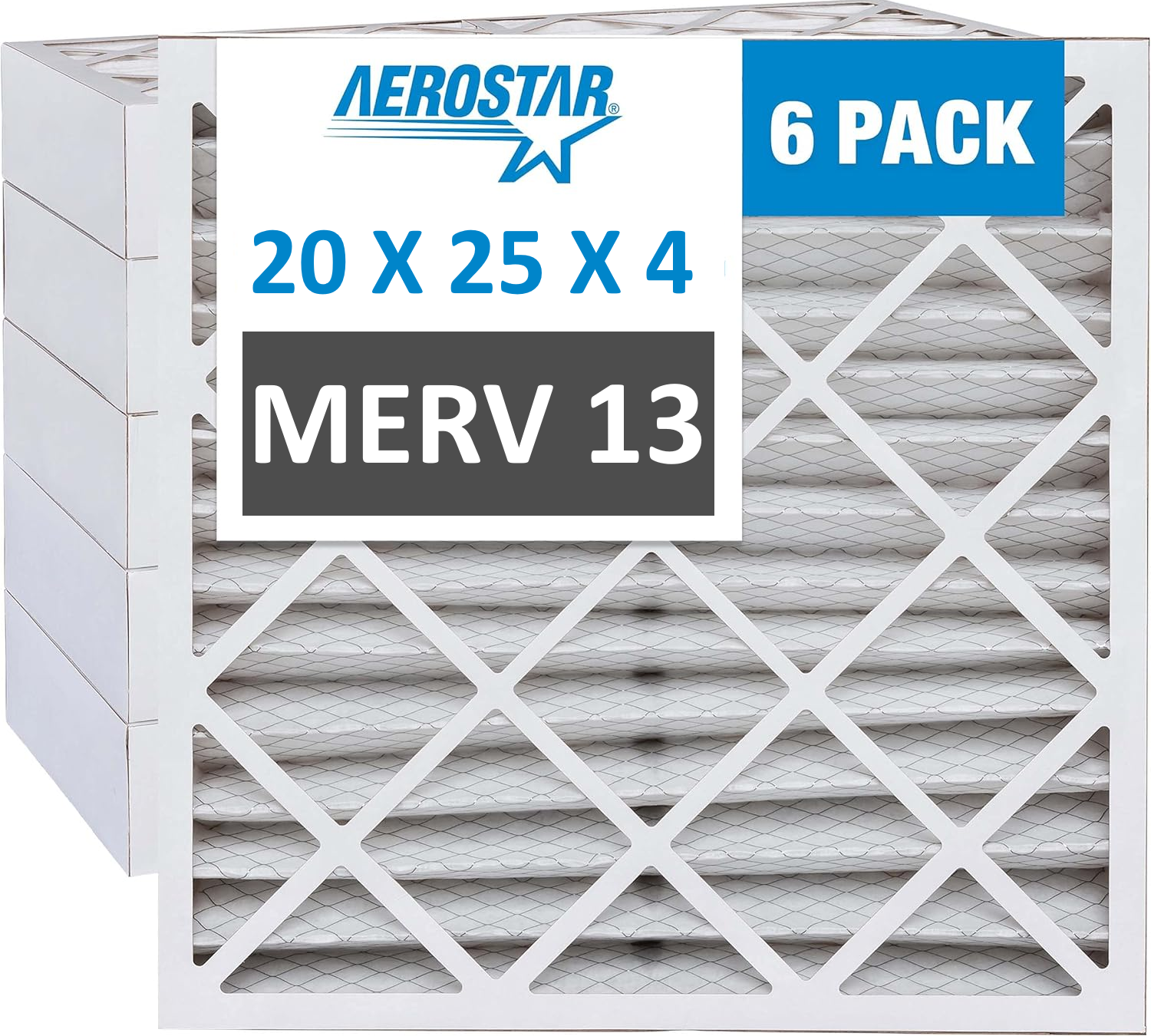 Filtres de fournaise de 4 po - Paquet de 6